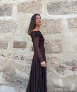 Vestido Mancha Marrón