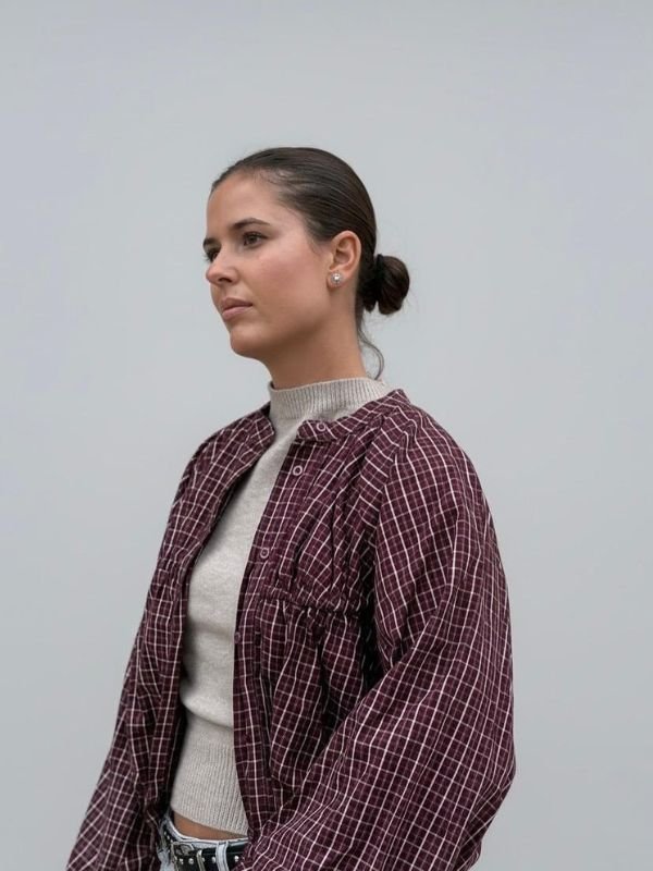 Sobrecamisa tipo bomber Burdeos