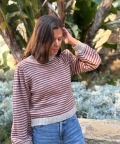 Jersey Rayas Burdeos