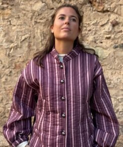 Chaqueta Acolchada Morada y Malva