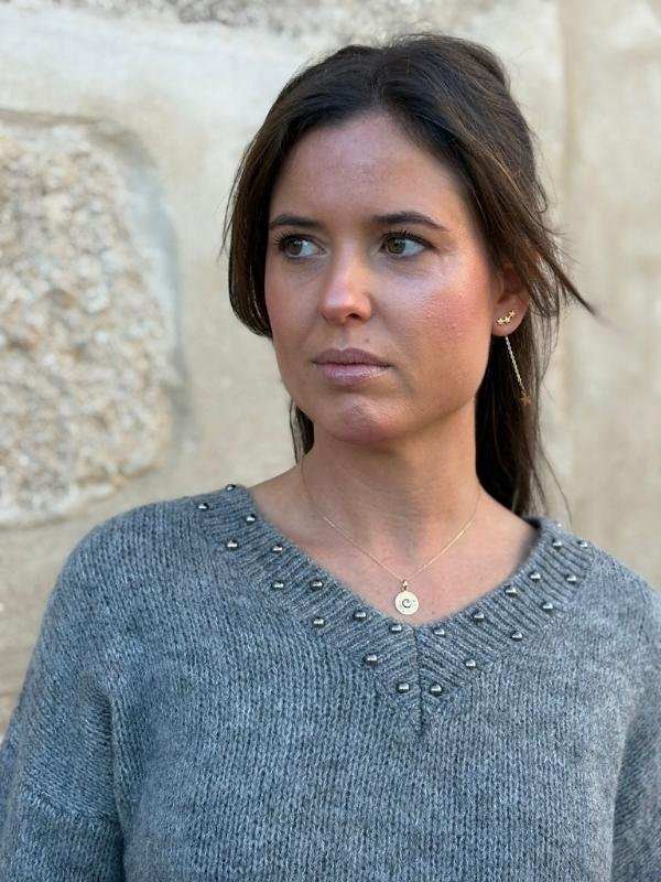 Jersey Gris Tachuelas - Imagen 3