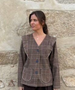 Chaqueta Cuadros Marrones
