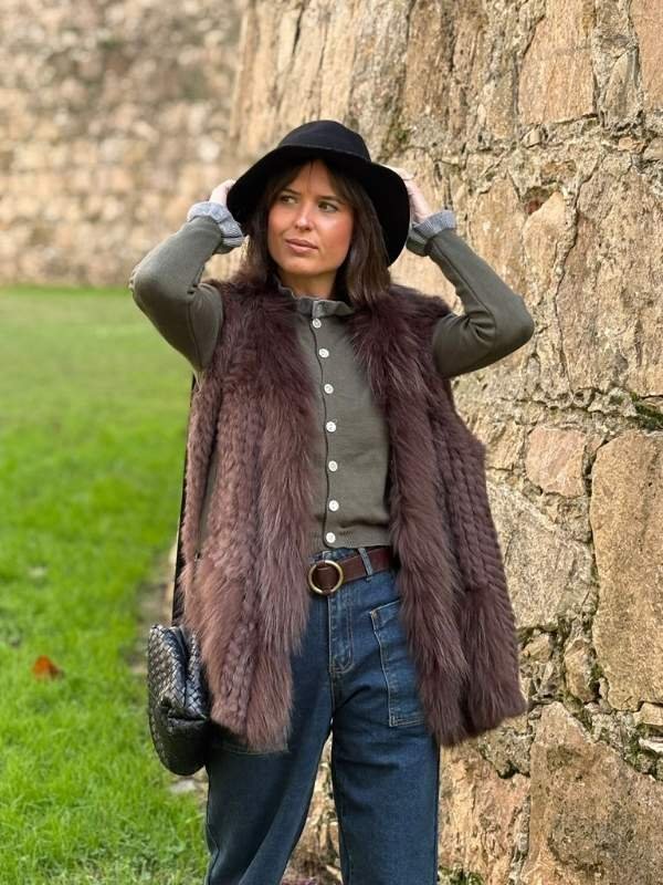 Chaleco de Pelo Natural