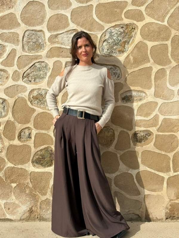 Pantalón de Vestir Marrón