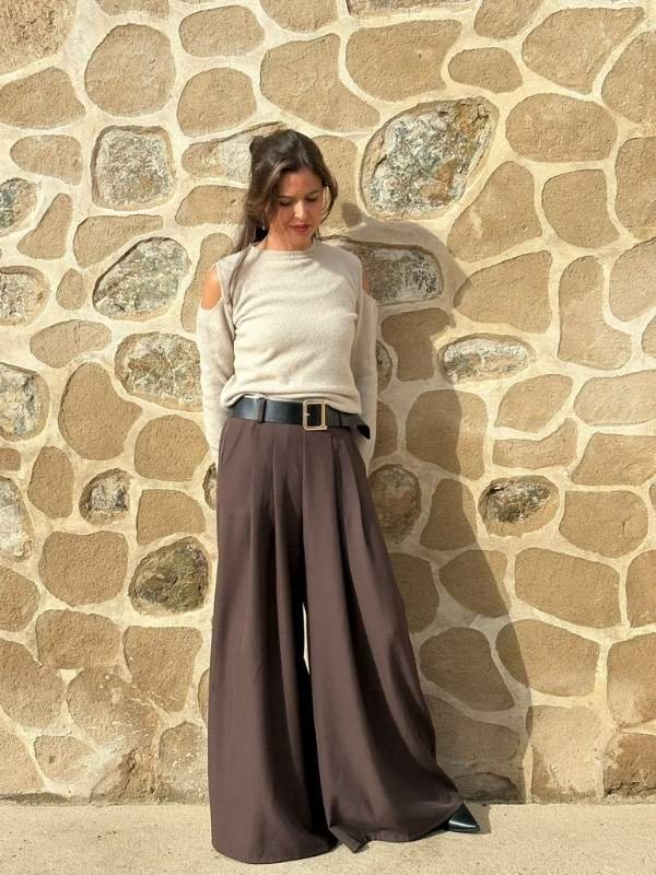 Pantalón de Vestir Marrón - Imagen 2