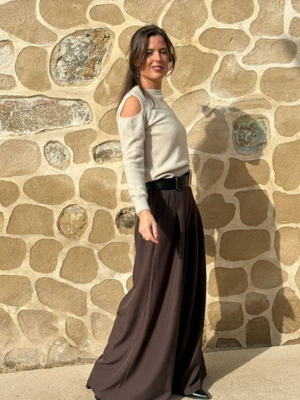 Pantalón de Vestir Marrón - Imagen 3